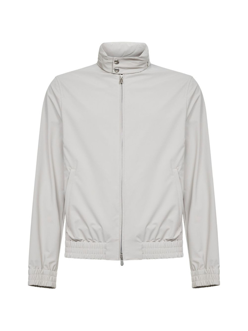 snap-buttoned zip-fastening jacket 1