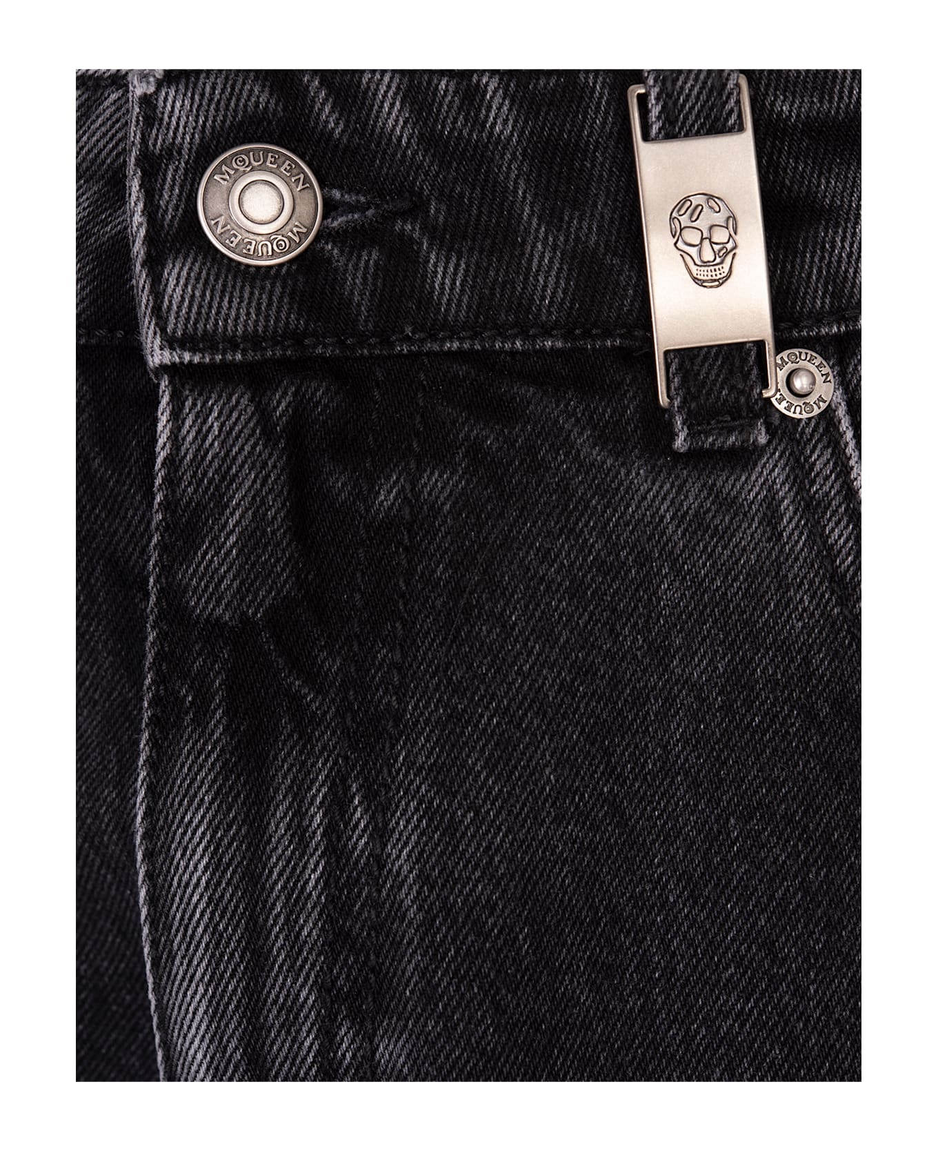 Black Wide Leg Jeans - 3