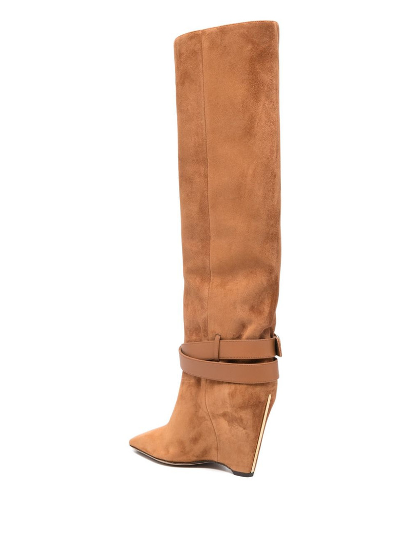 90mm buckle-strap knee-high boots 3