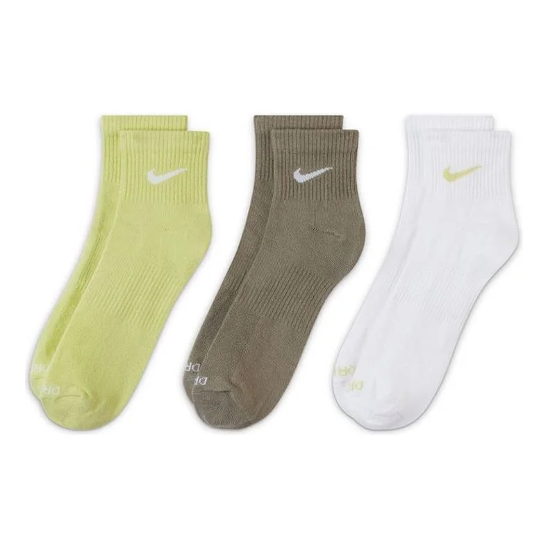 Nike Unisex Plus Lightweight Ankle Breathable Train Socks 3 Pairs Multicolor Multi-color SX6893-906 - 1