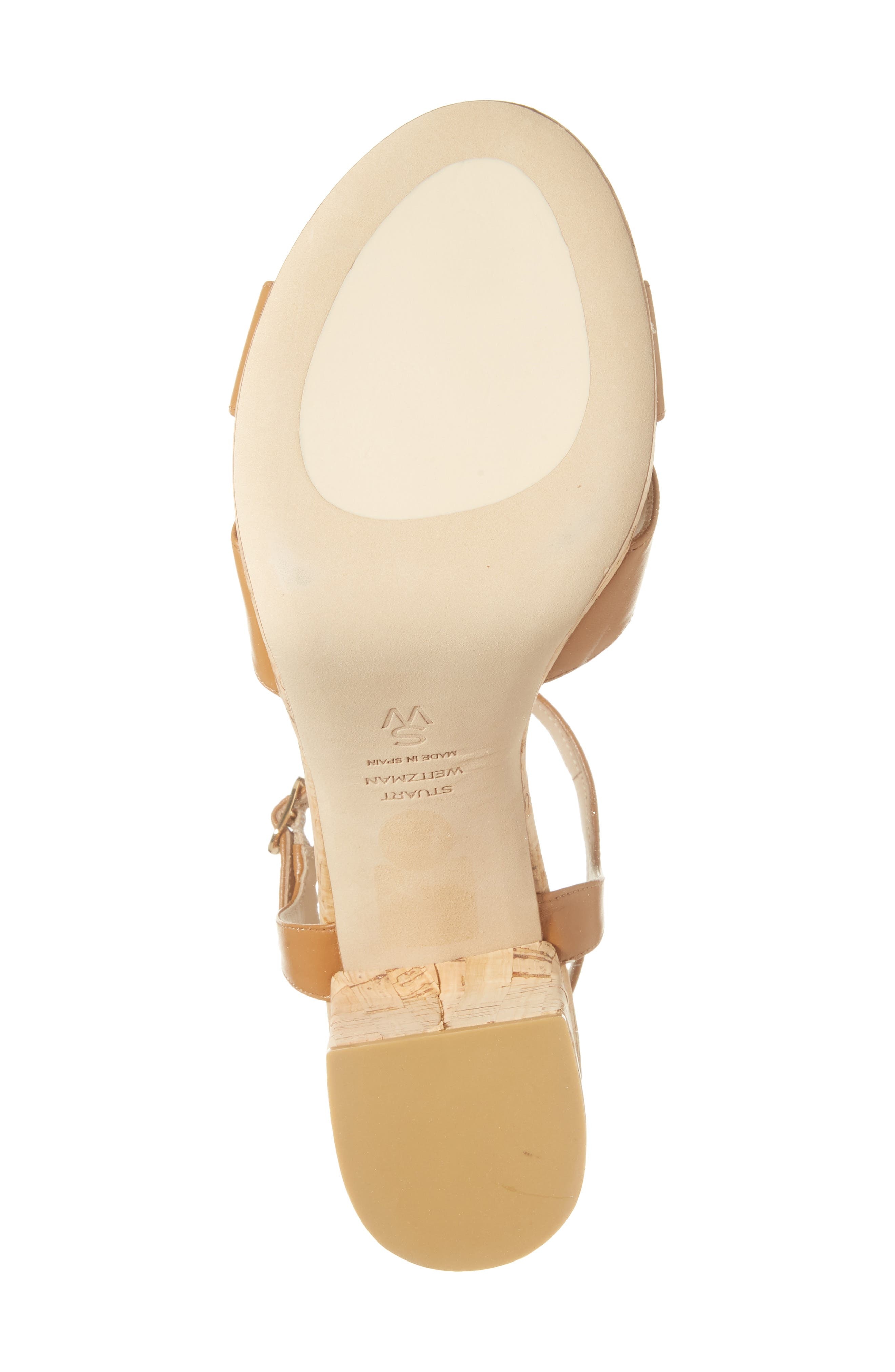 Stuart Weitzman Dayna Ankle Strap Platform Sandal in Macchiato at Nordstrom - 6
