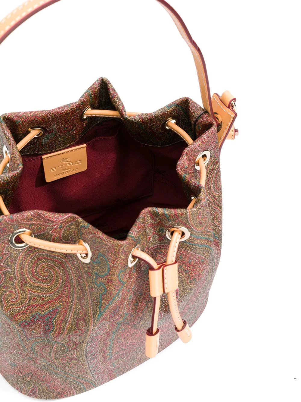 paisley-print bucket bag - 5