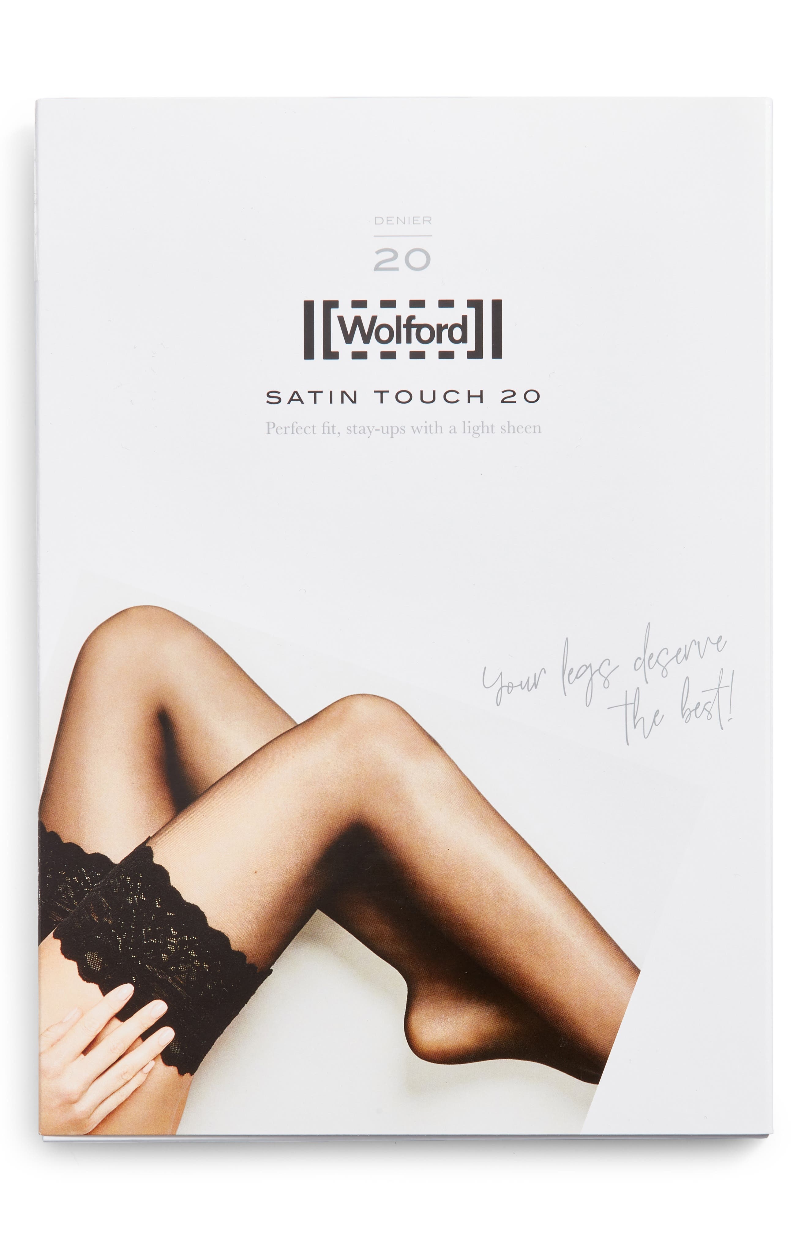 Wolford Satin Touch 20 Stay-Up Stockings in Cosmetic at Nordstrom - 2