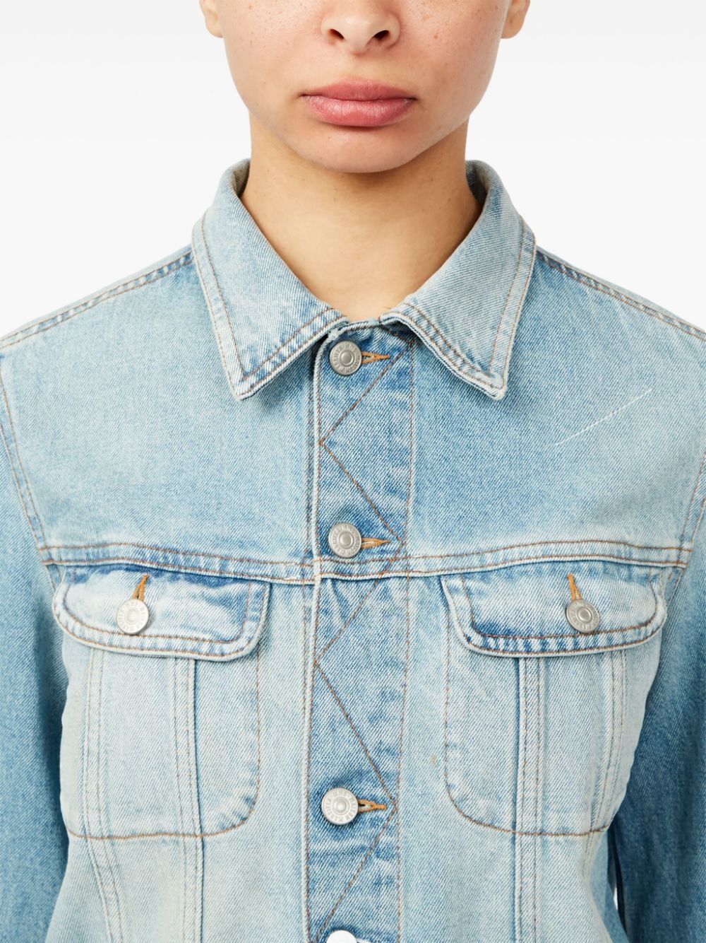 cut-out jacket - 7