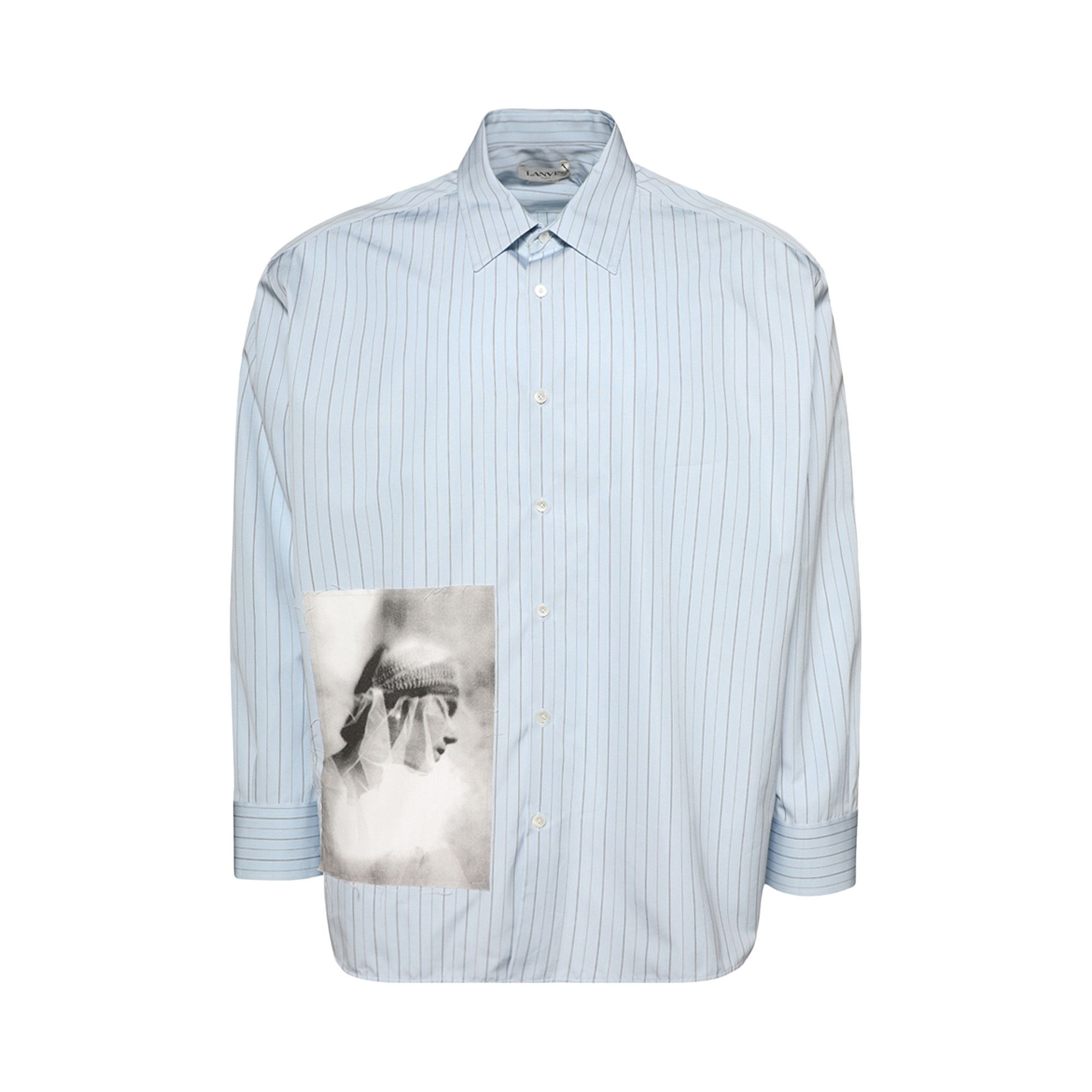 Lanvin Chemise Ample Imprimé Archives 'Blue' - 1