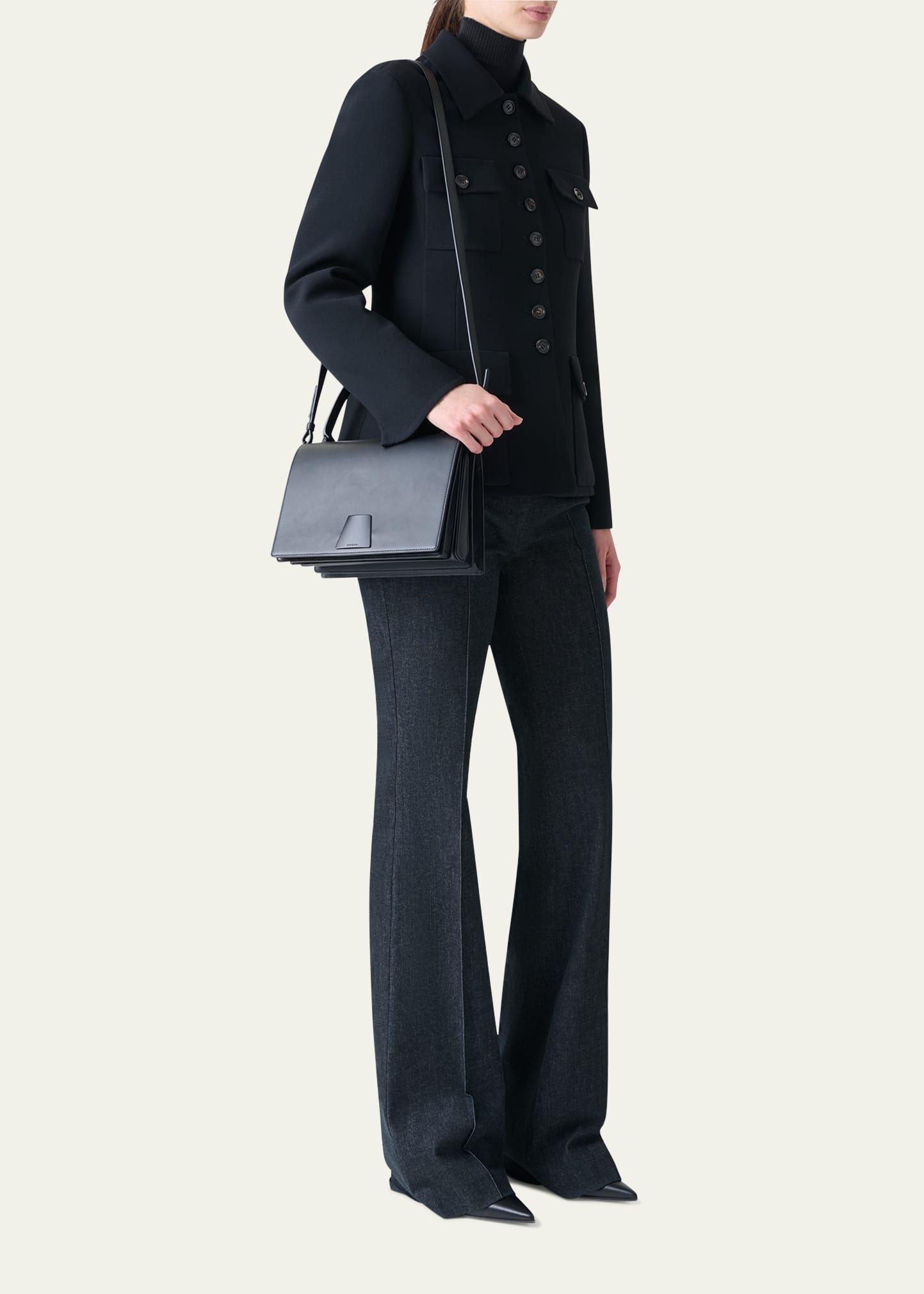 Alice Medium Leather Top-Handle Bag - 2