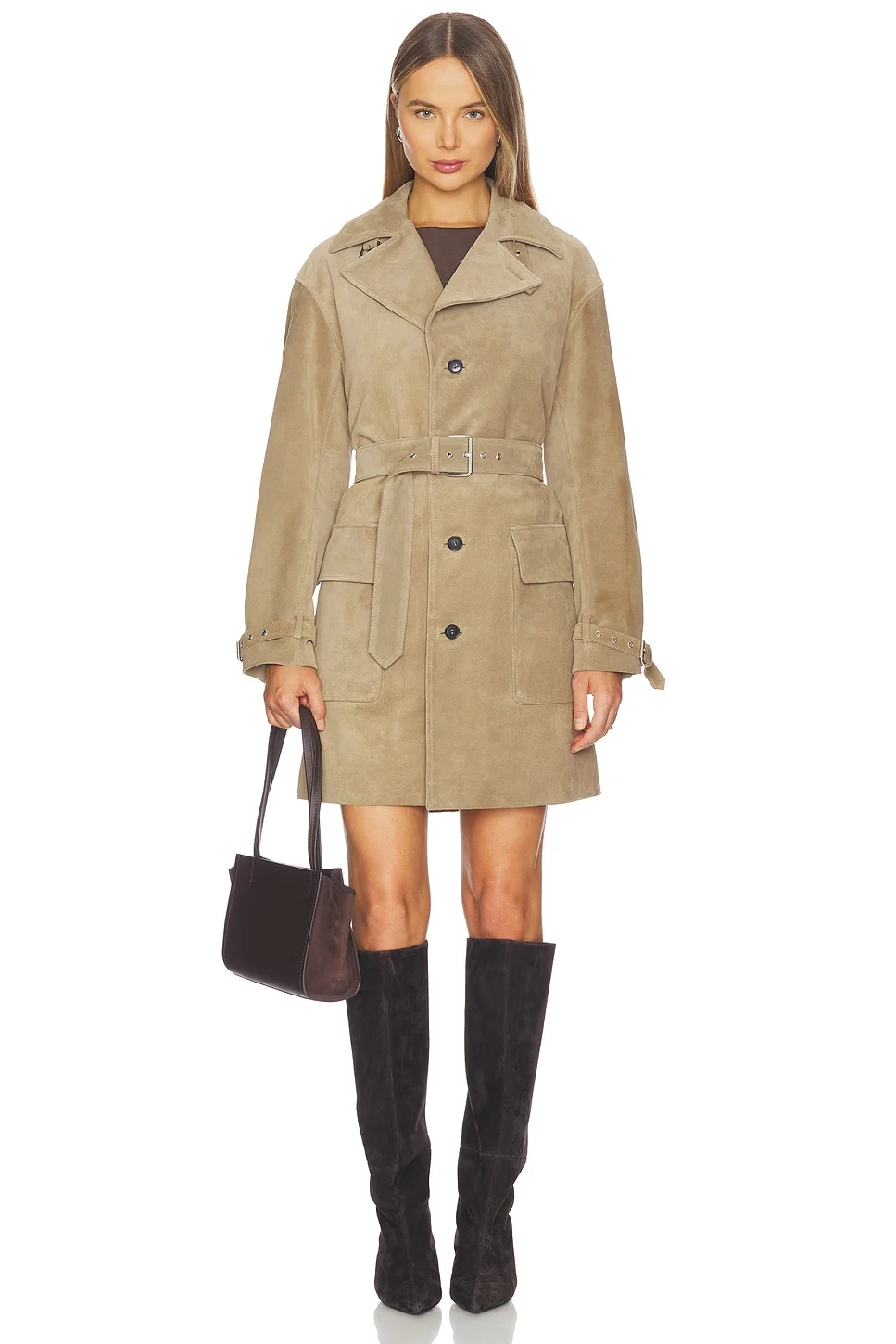 The Suede Trench Jacket - 1
