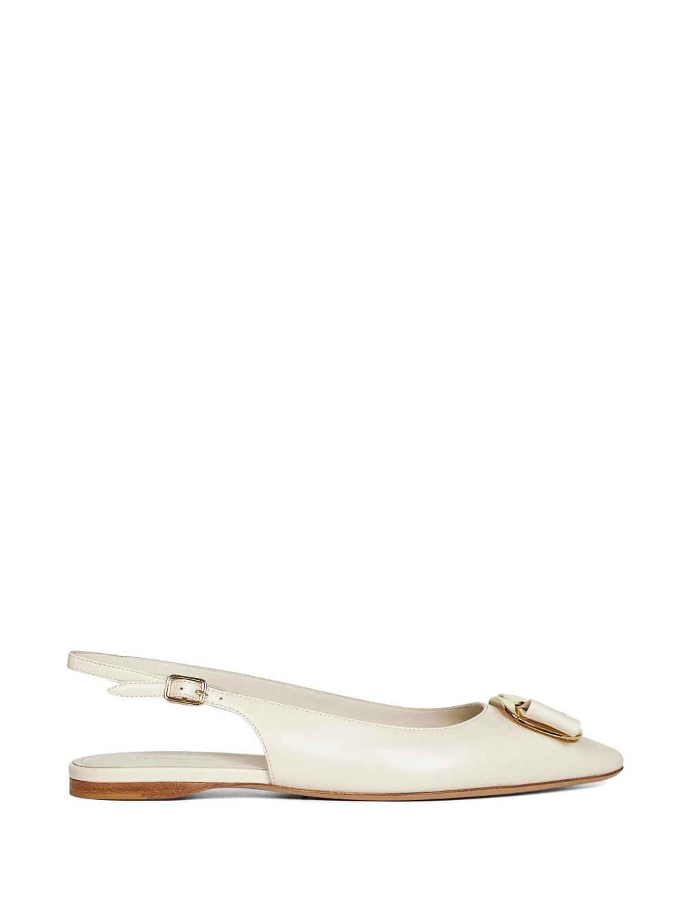 logo-plaque leather pumps - 1