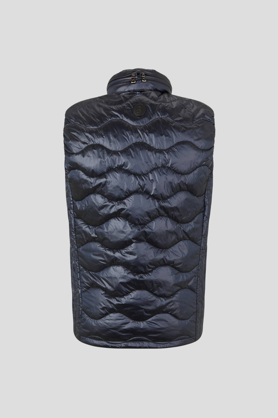 WILTON QUILTED WAISTCOAT IN NAVY BLUE - 7