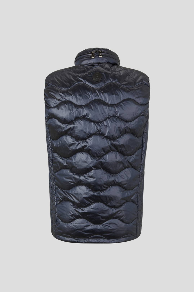 WILTON QUILTED WAISTCOAT IN NAVY BLUE 7