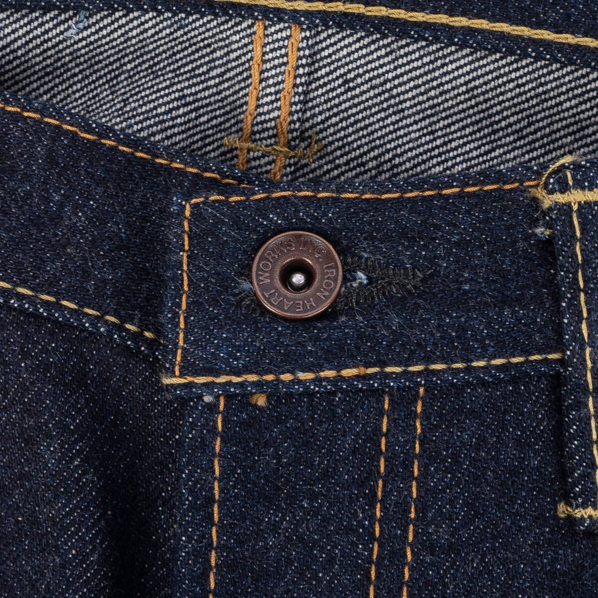 IH-666S-UHR 21/23oz Ultra Heavy Raw Selvedge Denim Slim Straight Cut Jeans - Indigo - 10
