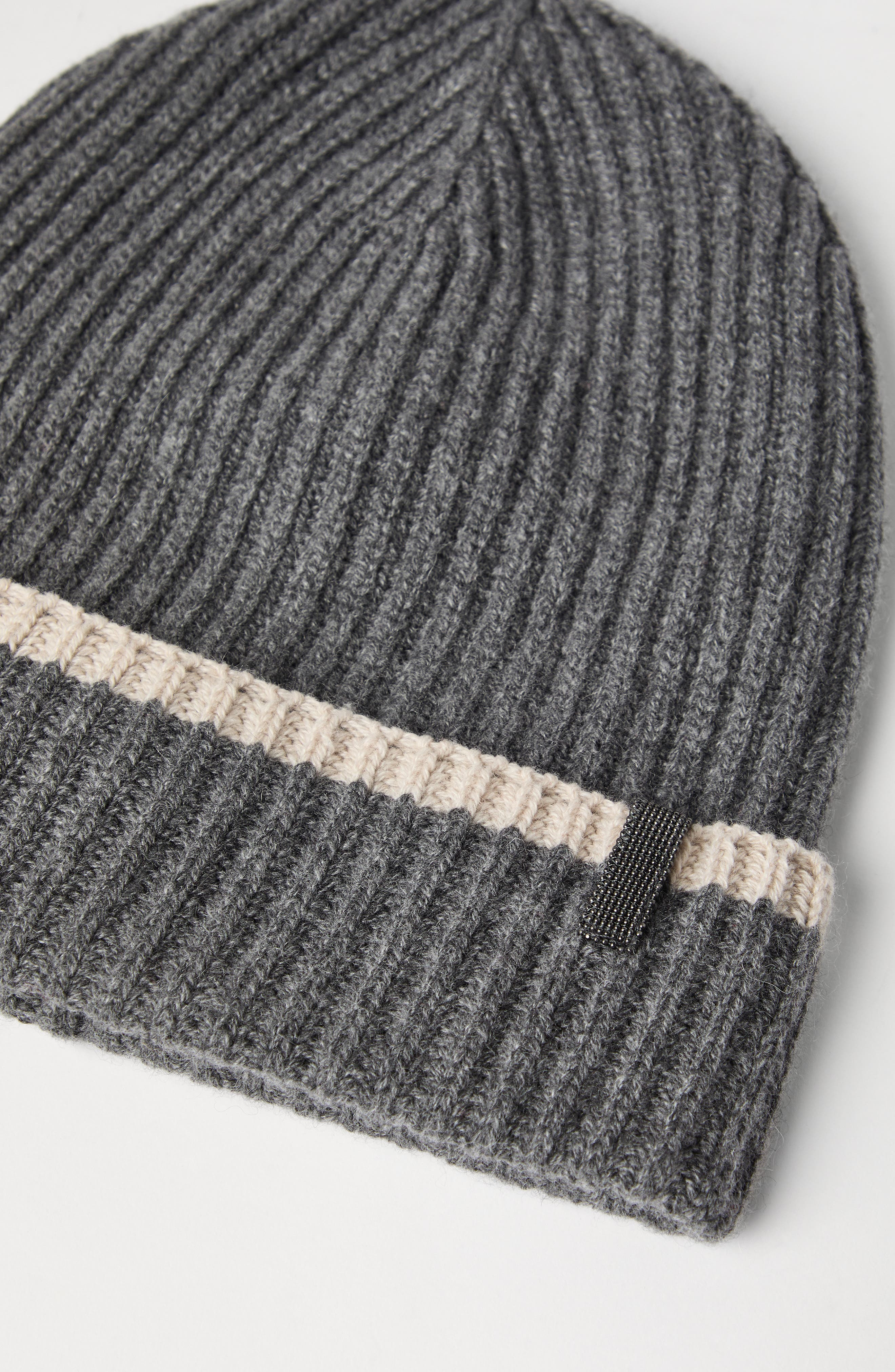 Brunello Cucinelli Knit beanie in Medium Grey at Nordstrom - 3