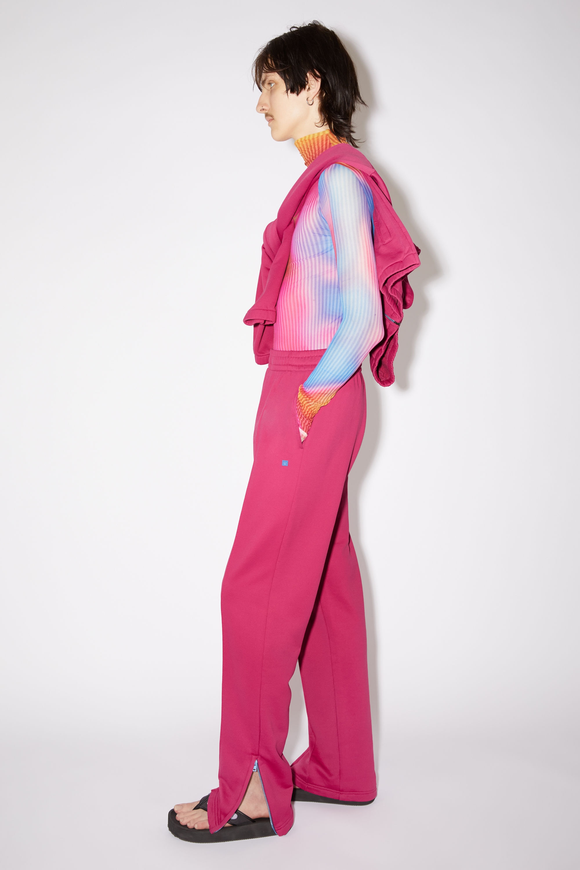 Tech jersey sweatpants - Fuchsia pink - 4