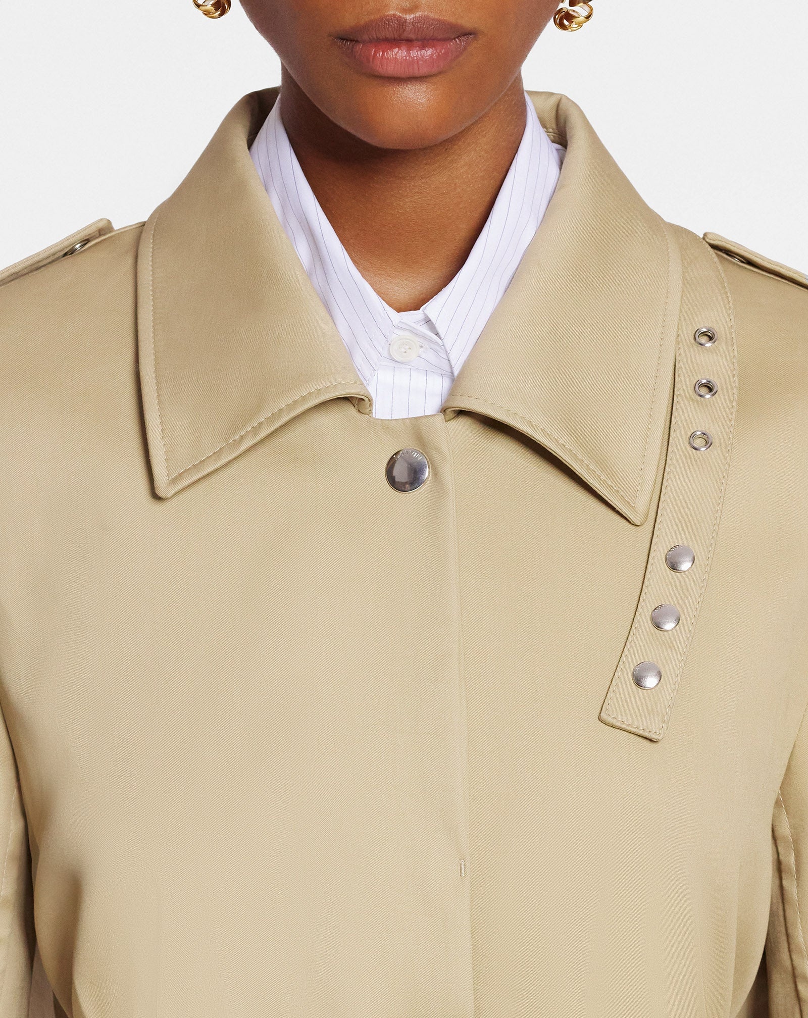 CAPE STYLE TRENCH COAT - 5