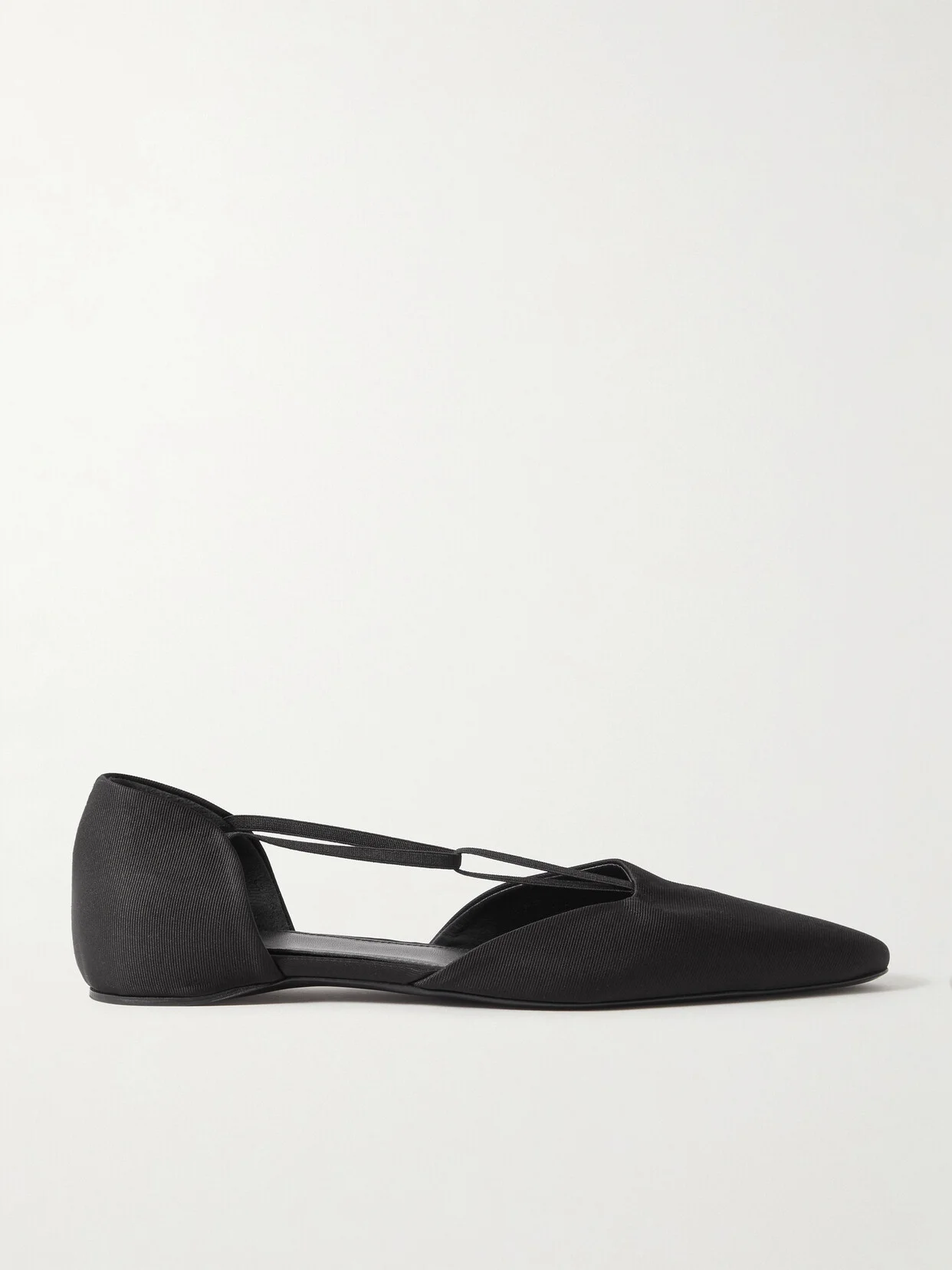 The T-strap Faille Point-toe Flats - 1