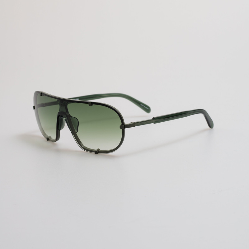 Dries Van Noten Aviator Sunglasses in Khaki outlook