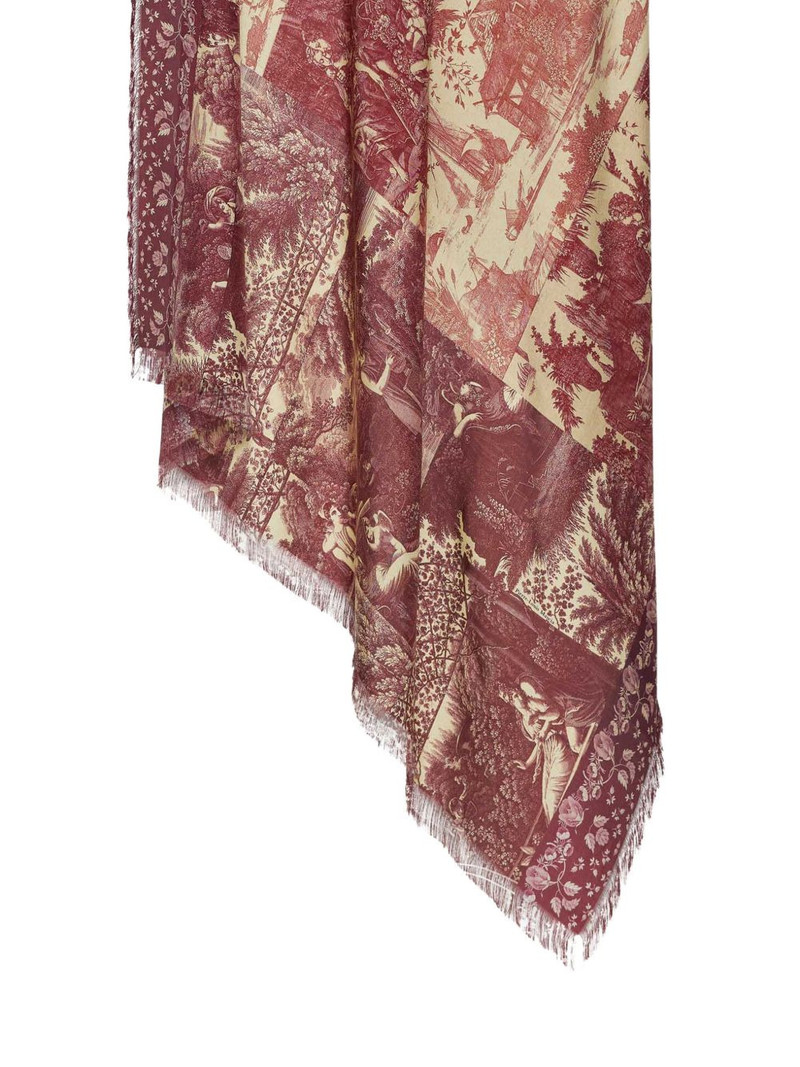 Pierre-Louis Mascia Aloeuw patterned scarf outlook