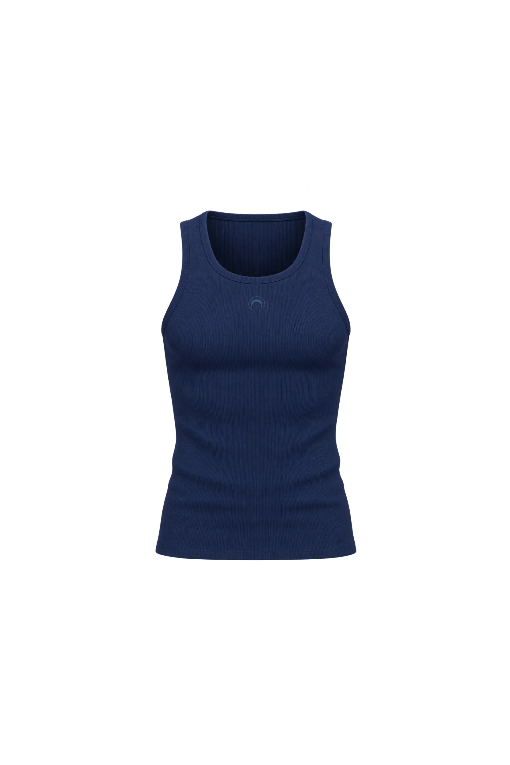 MOON LOGO RIBBED TANK TOP - 1