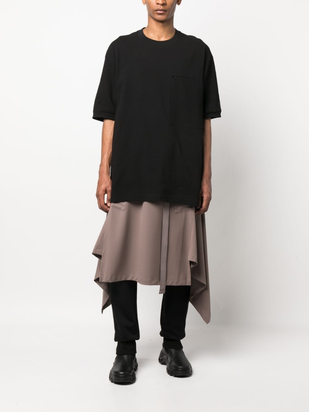 logo-patch sleeve T-shirt - 2