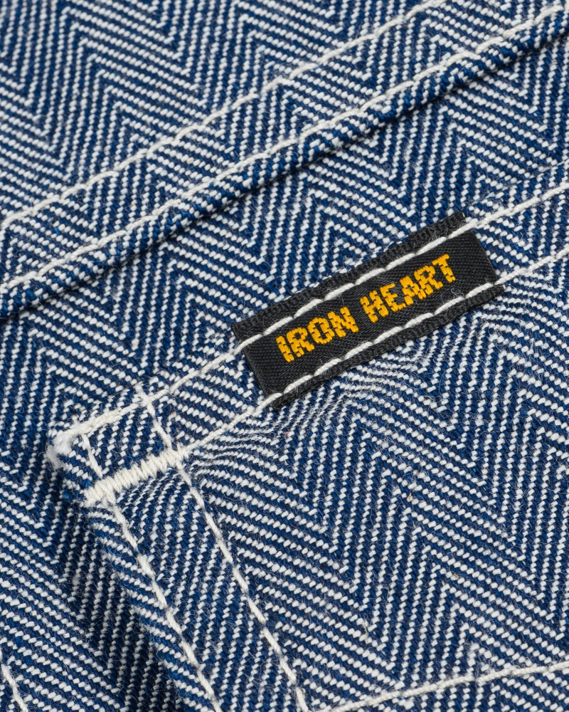 IHJ-164-BLU 10.5OZ HERRINGBONE WORK JACKET - INDIGO 14