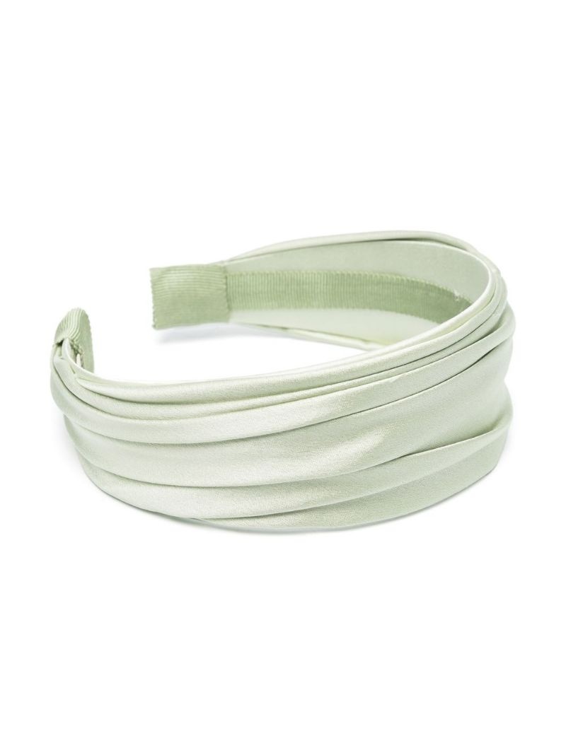 draped-satin wide headband - 2