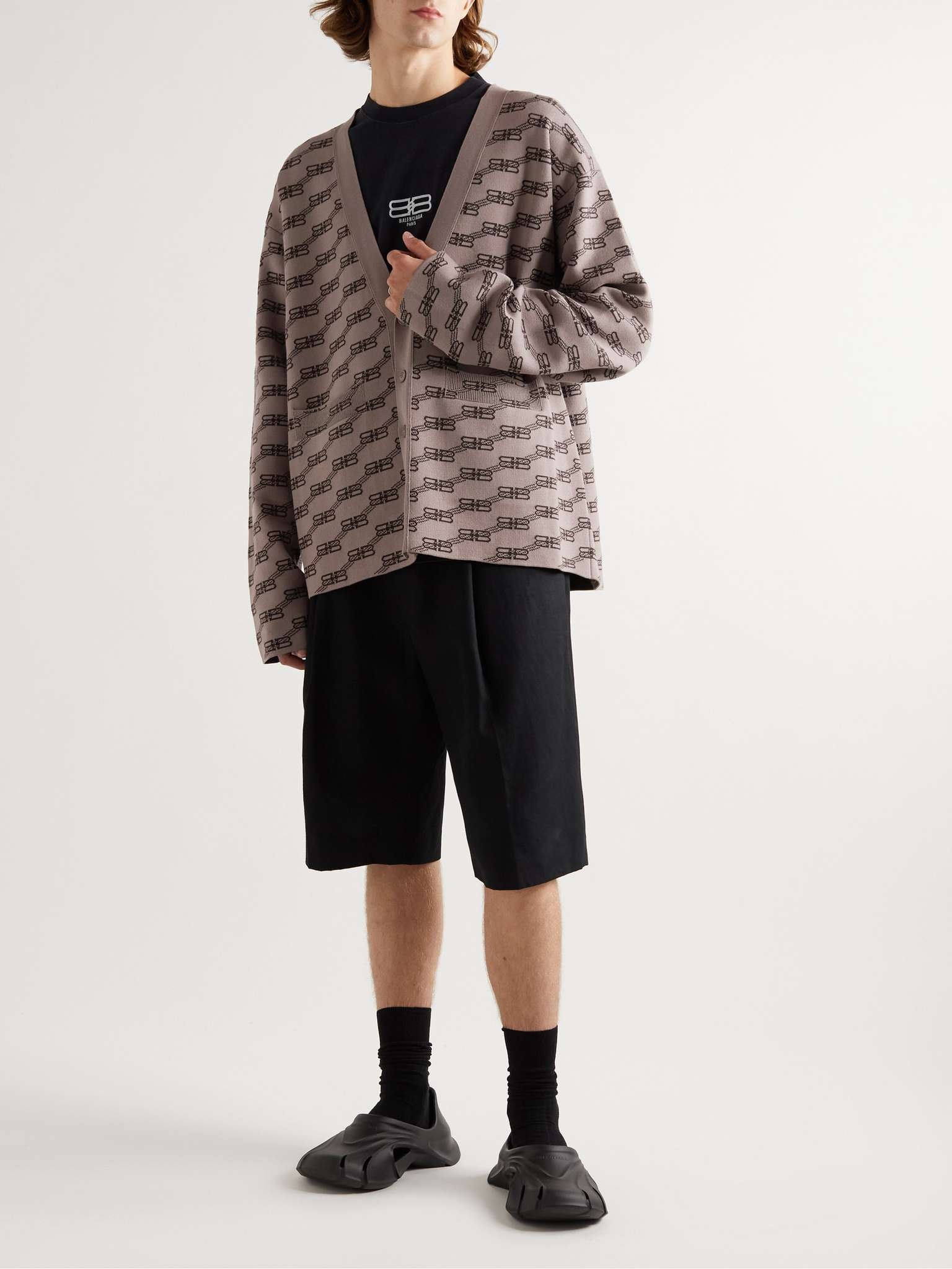 Logo Intarsia-Knit Cardigan - 2