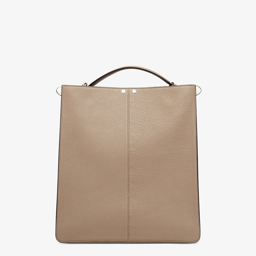 Beige leather bag - 5