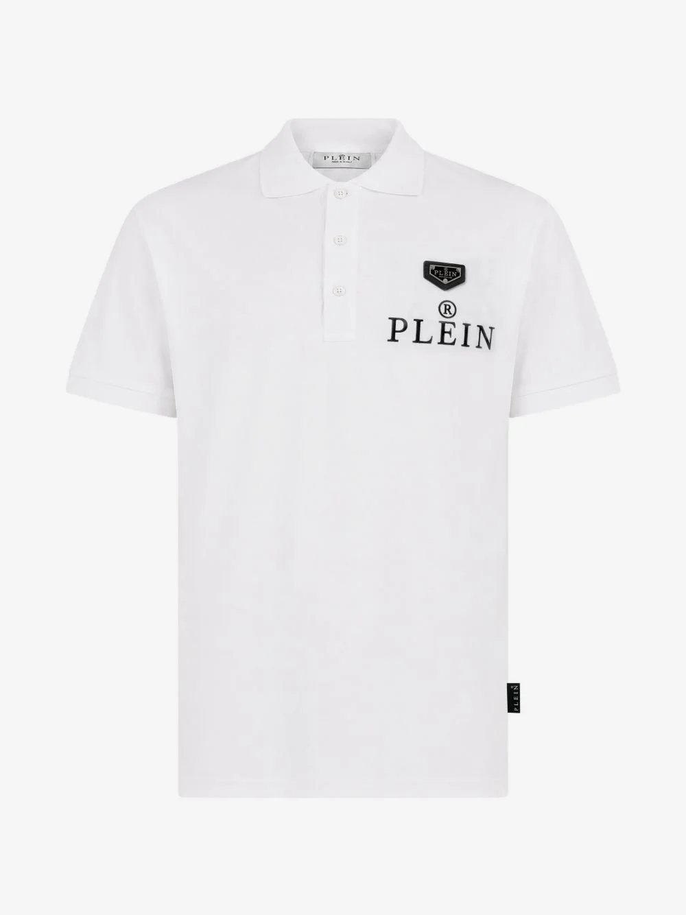 logo-embroidery polo T-shirt - 1