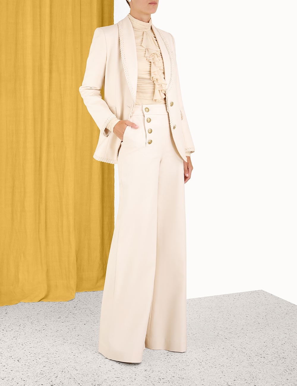CELESTIAL SHAWL COLLAR BLAZER - 3