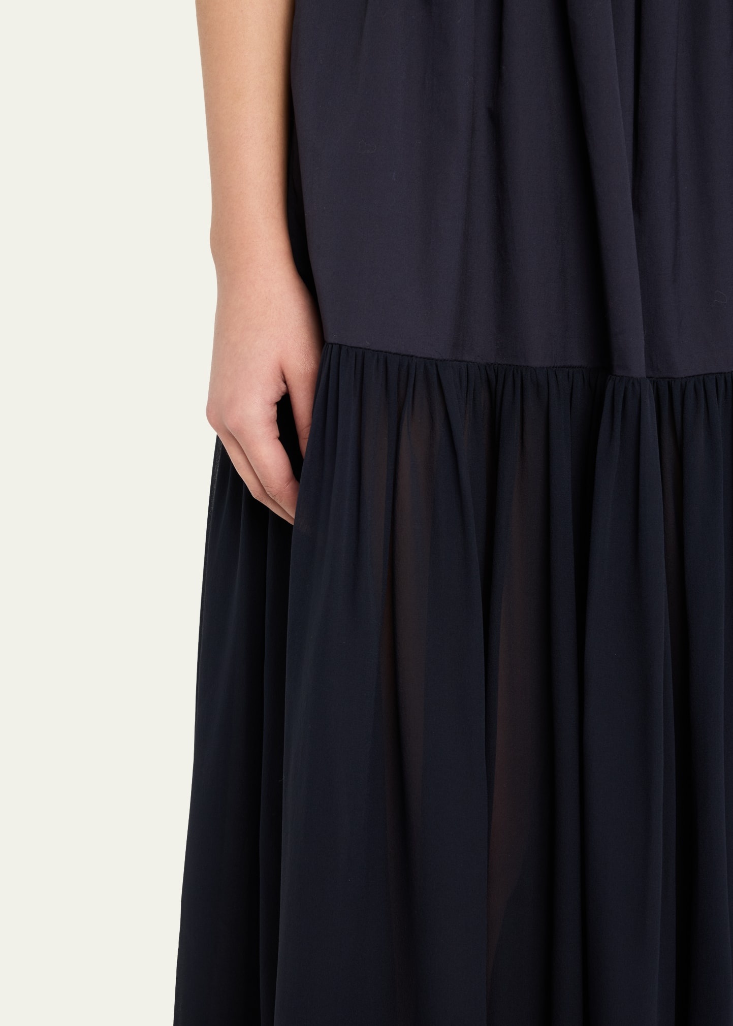 Collage Puff-Sleeve Midi Dress - 5