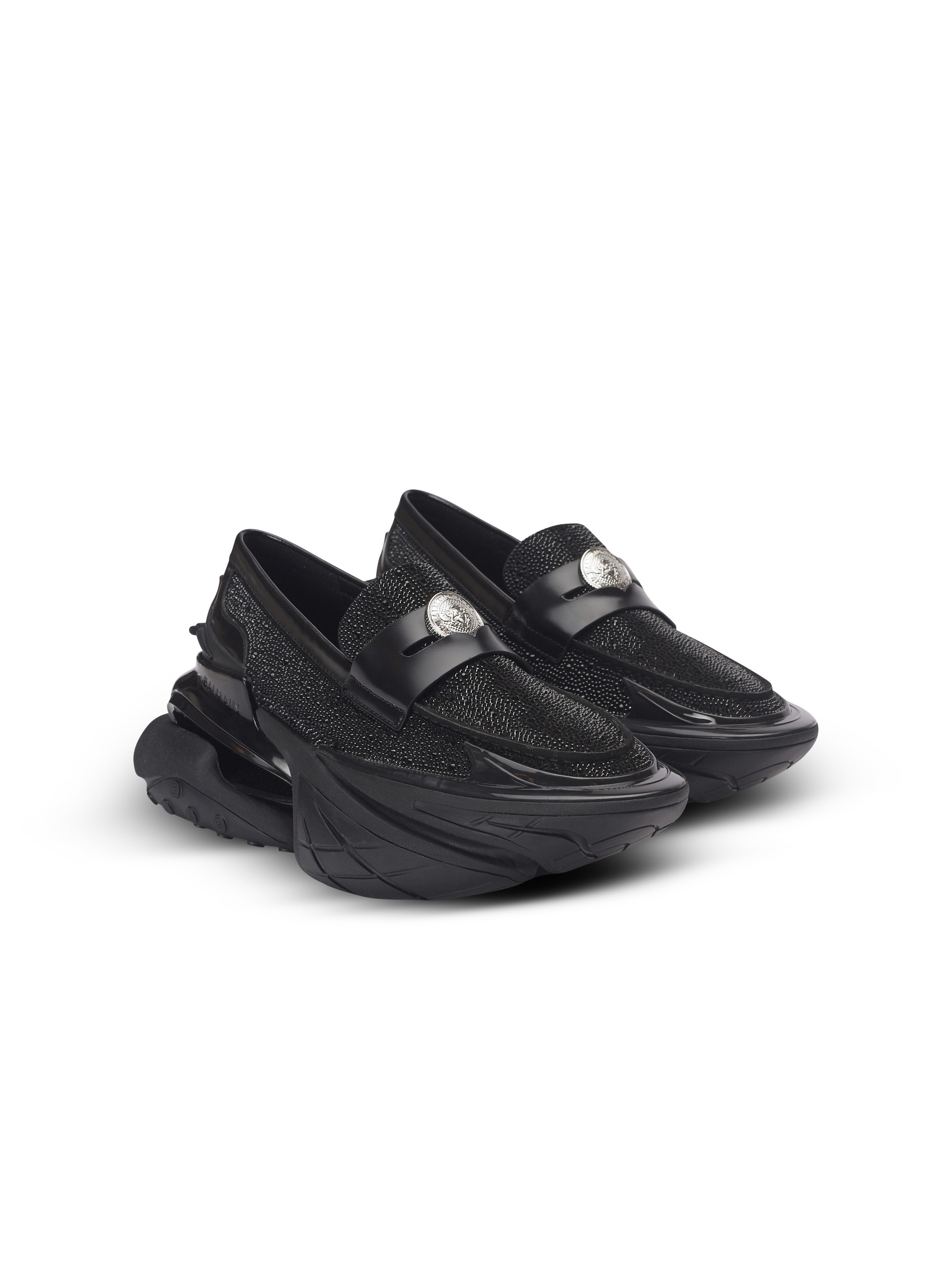 Unicorn loafers in rhinestone calfskin - 2
