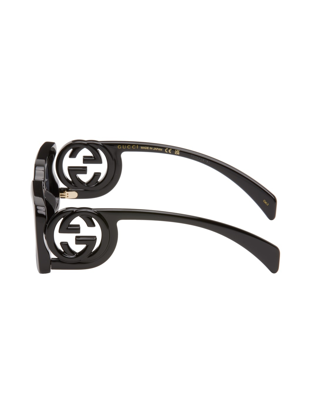 Black Rectangular Sunglasses - 3