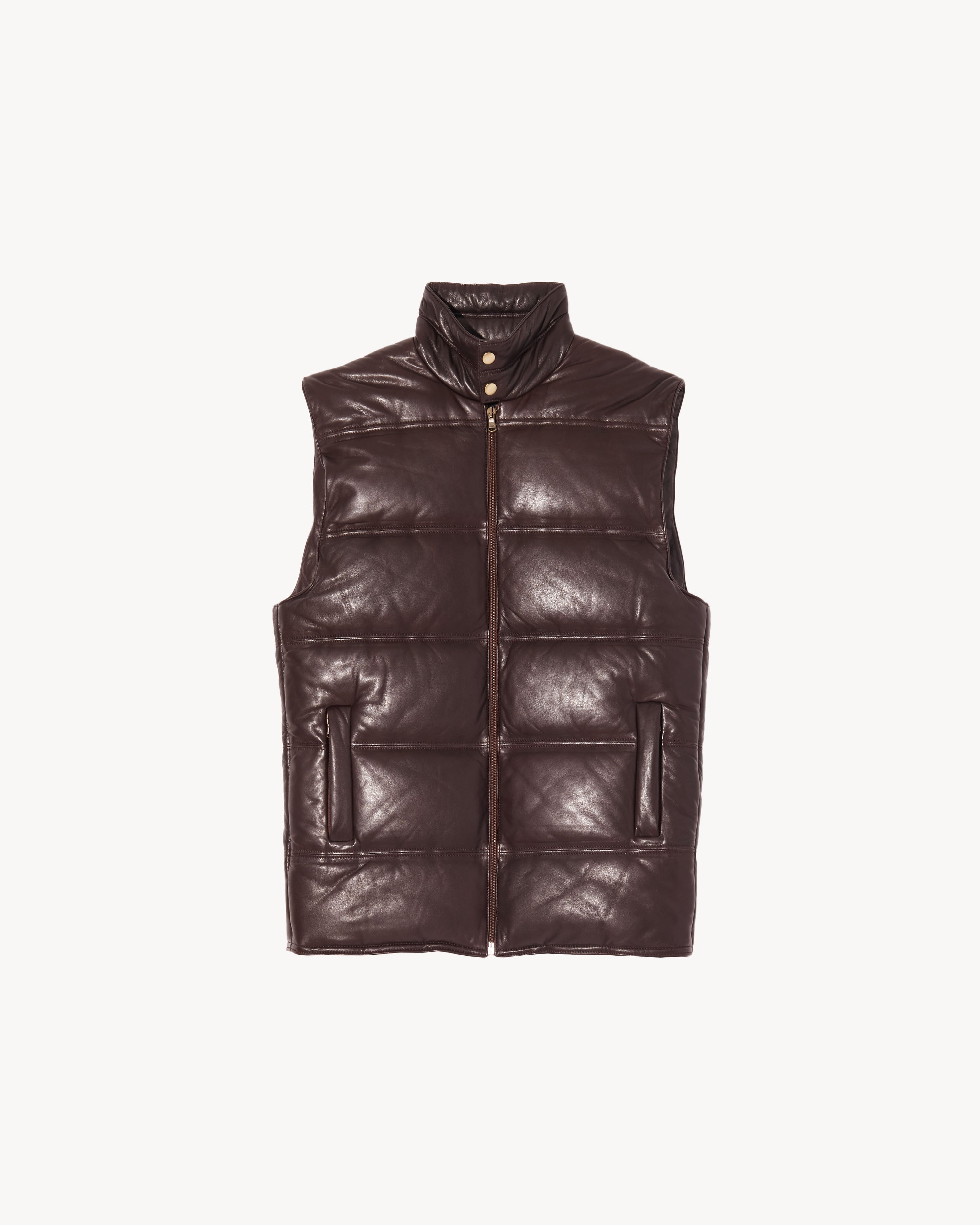 CORMAC LEATHER VEST - 1