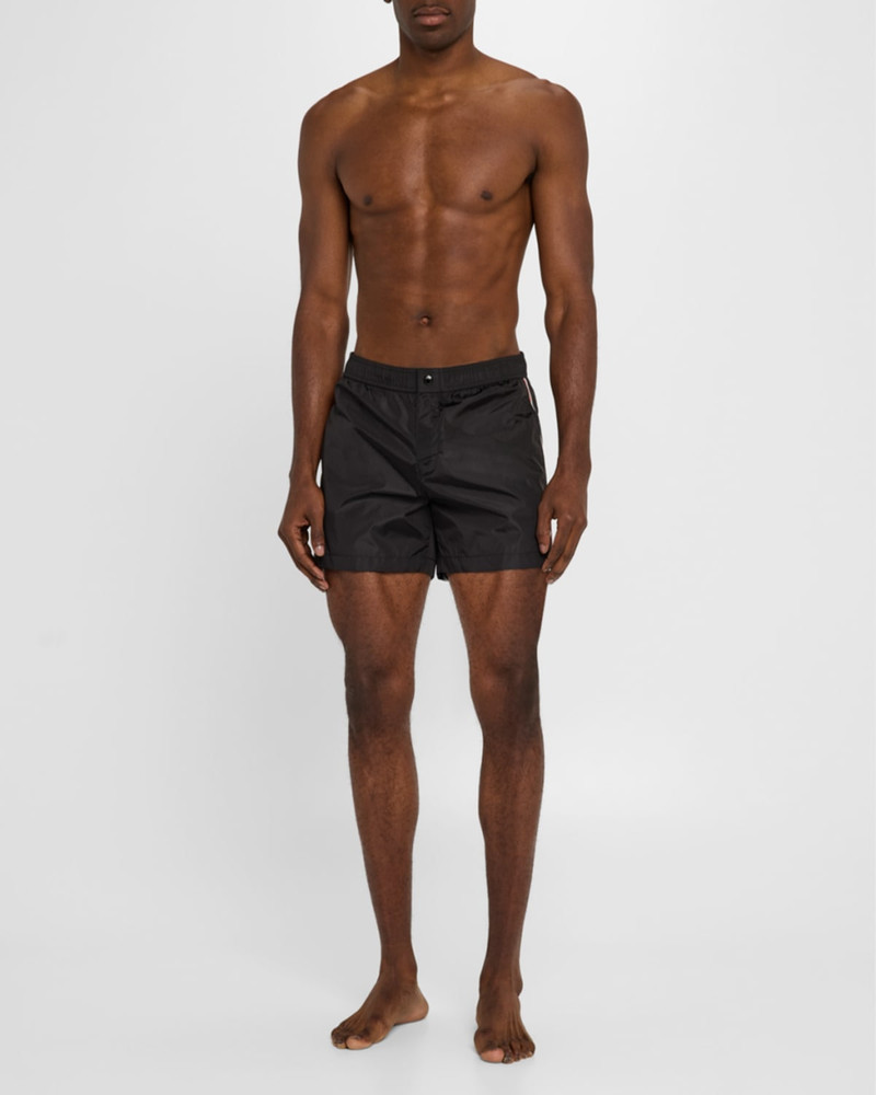 Moncler Men's Side-Stripe Nylon Swim Shorts outlook