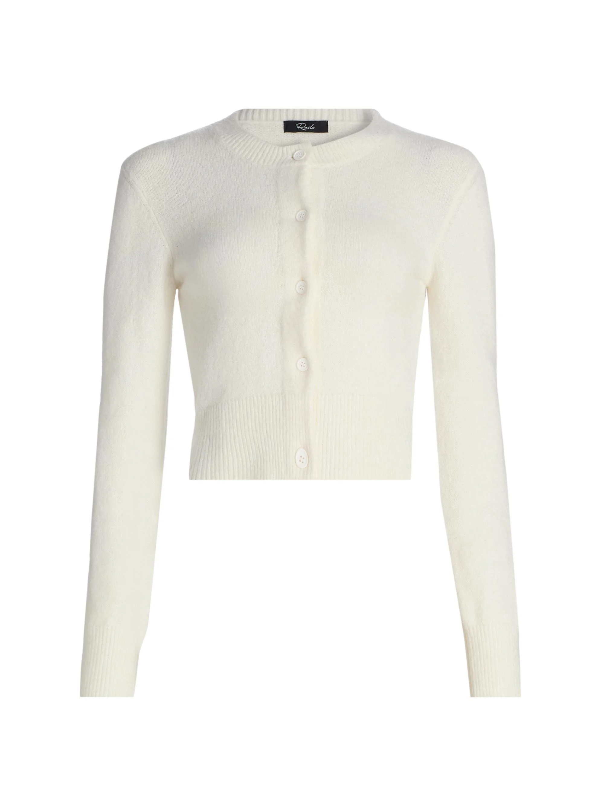 Women's Matilda Jewel Neck Cardigan - Ivory - 1