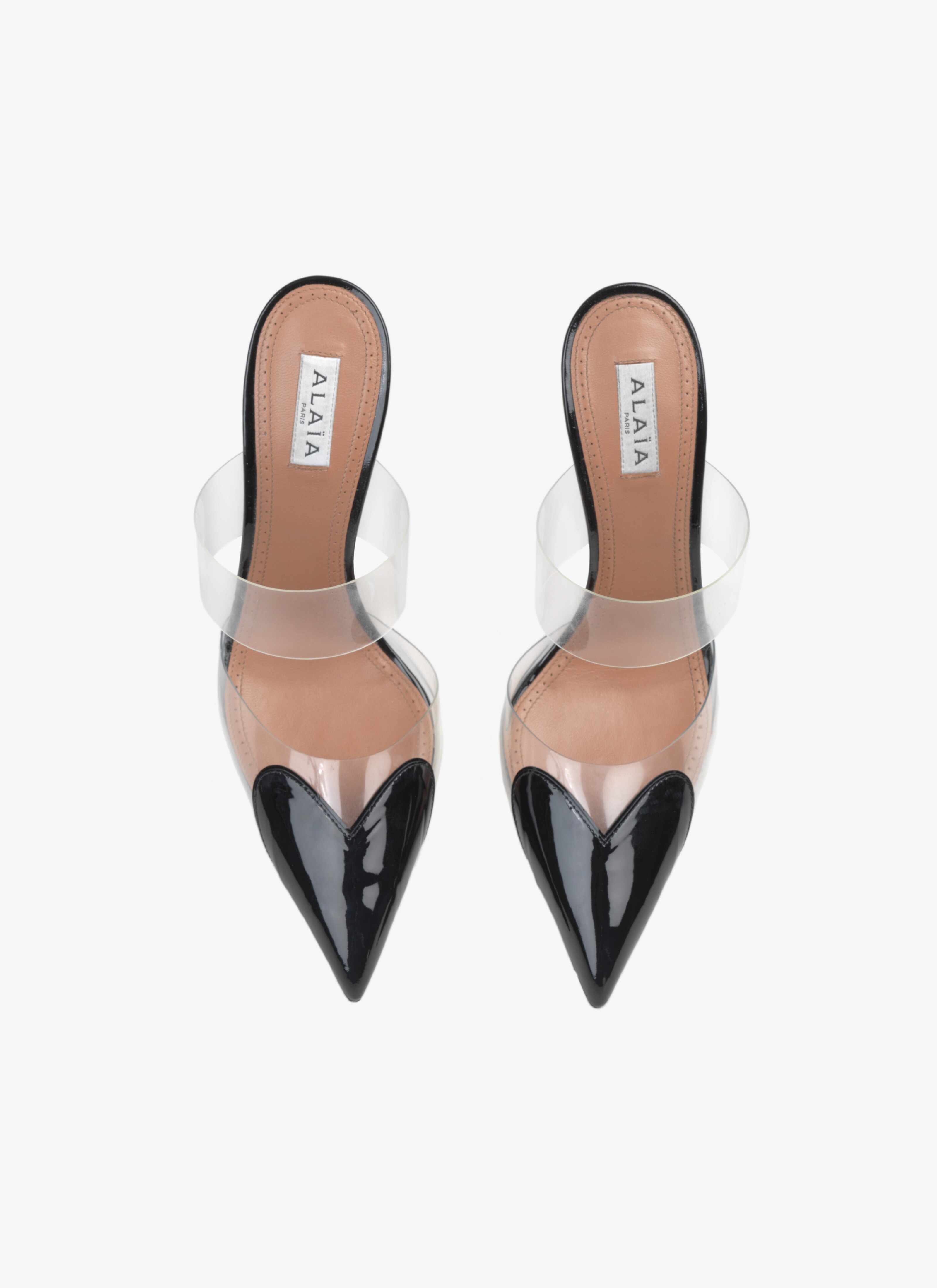 HEART MULES IN PATENT CALFSKIN - 2