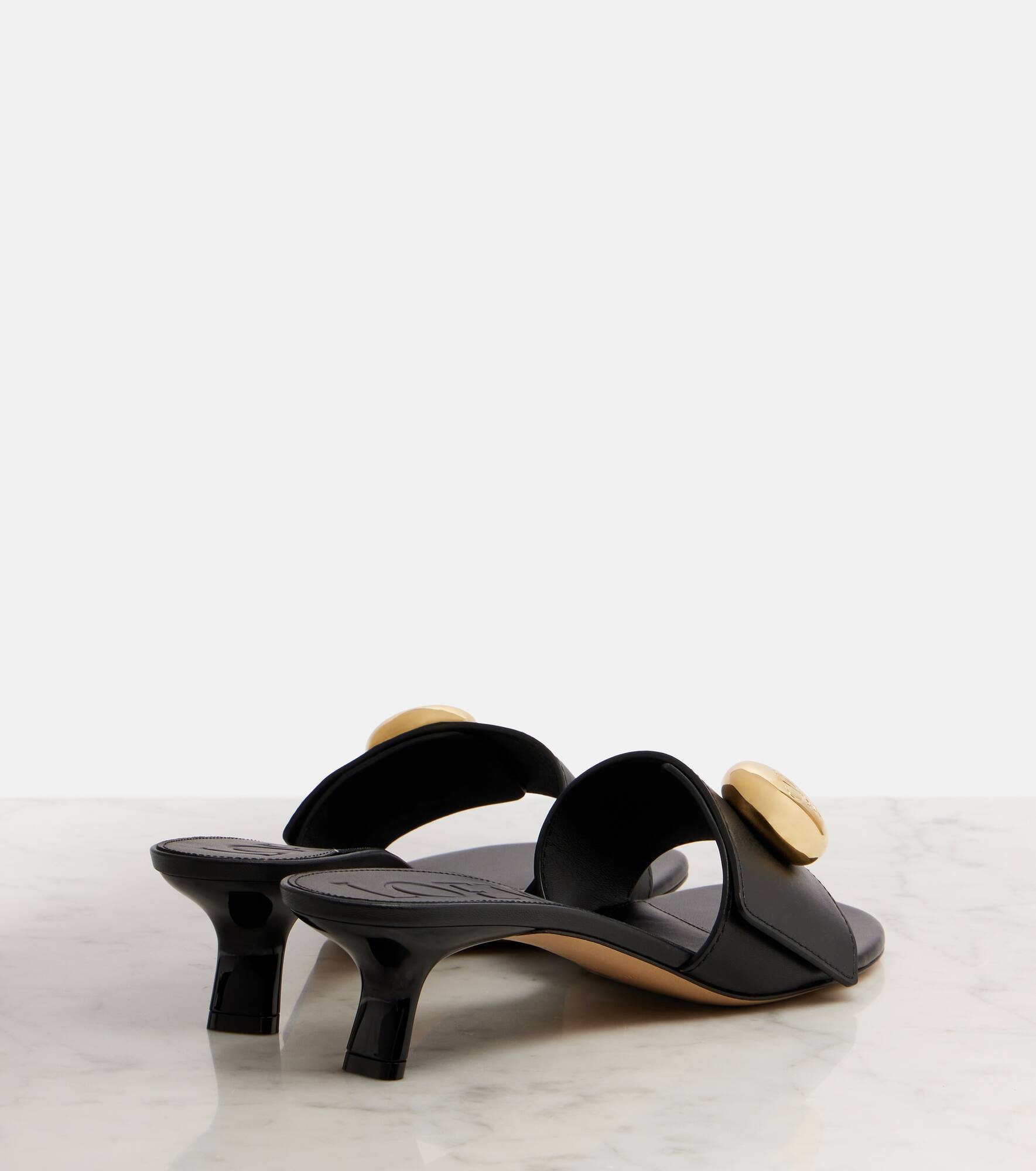 Pebble 45 leather mules - 2