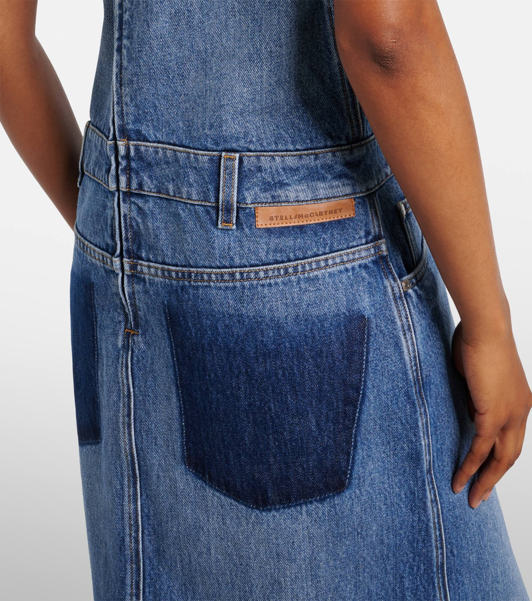 Denim maxi dress - 6