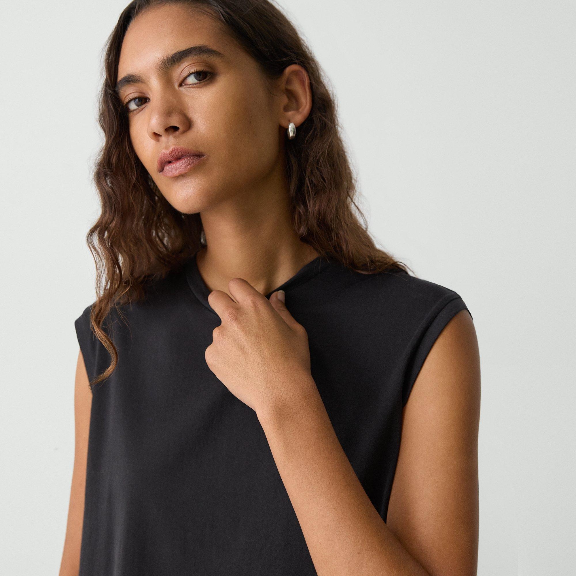 Shirttail Tank Top in Cotton - 5