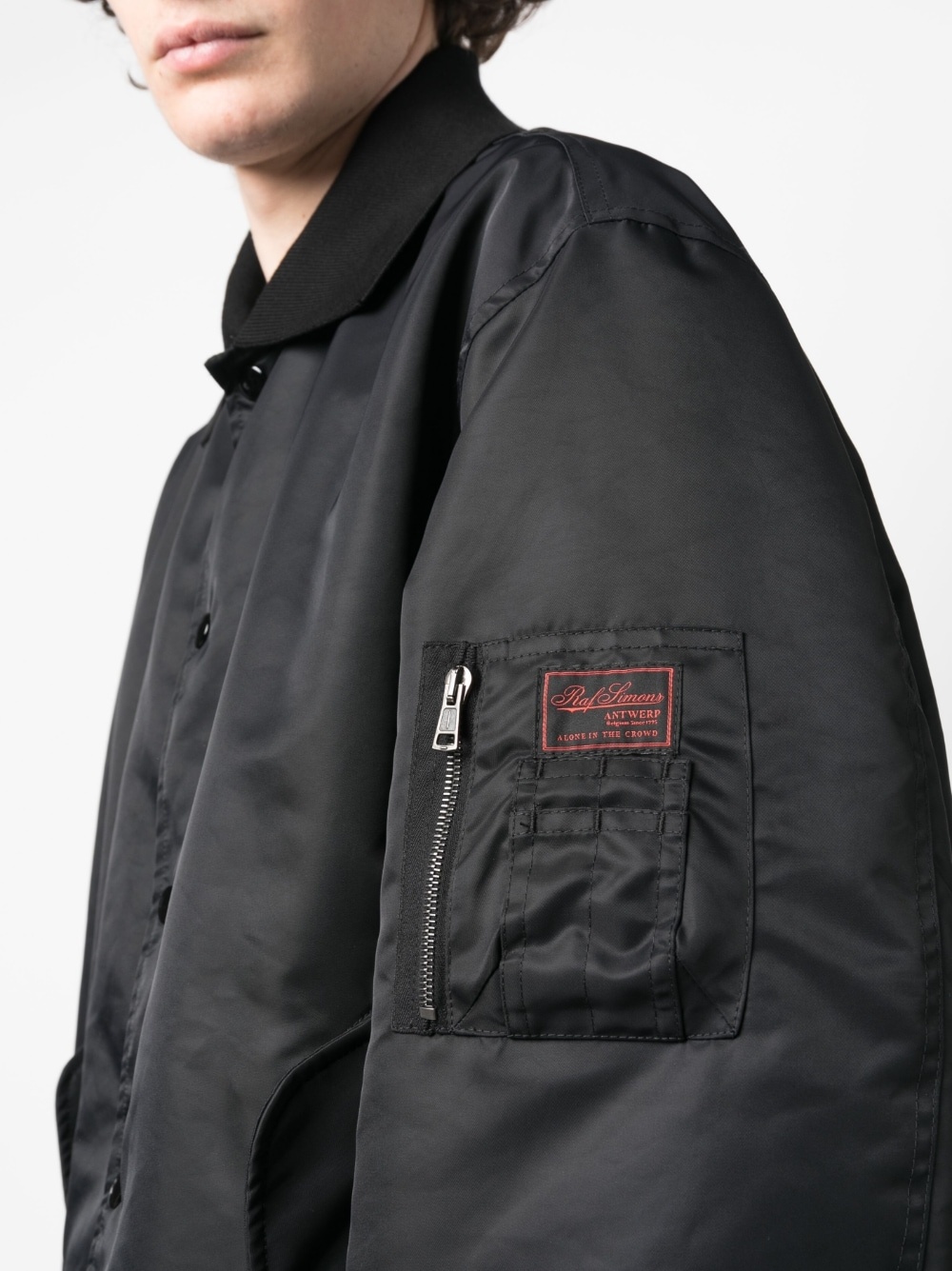 collared bomber jacket - 5