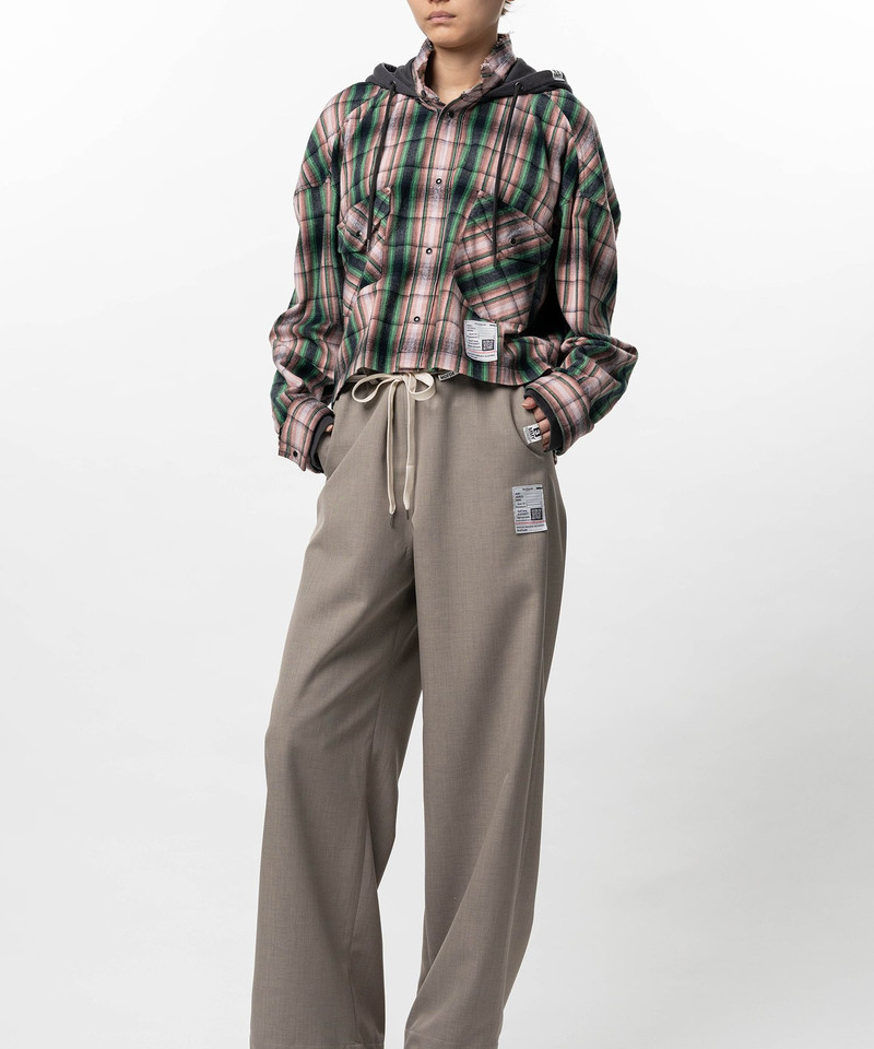 Hoodie Combine Checkered Shirt 16