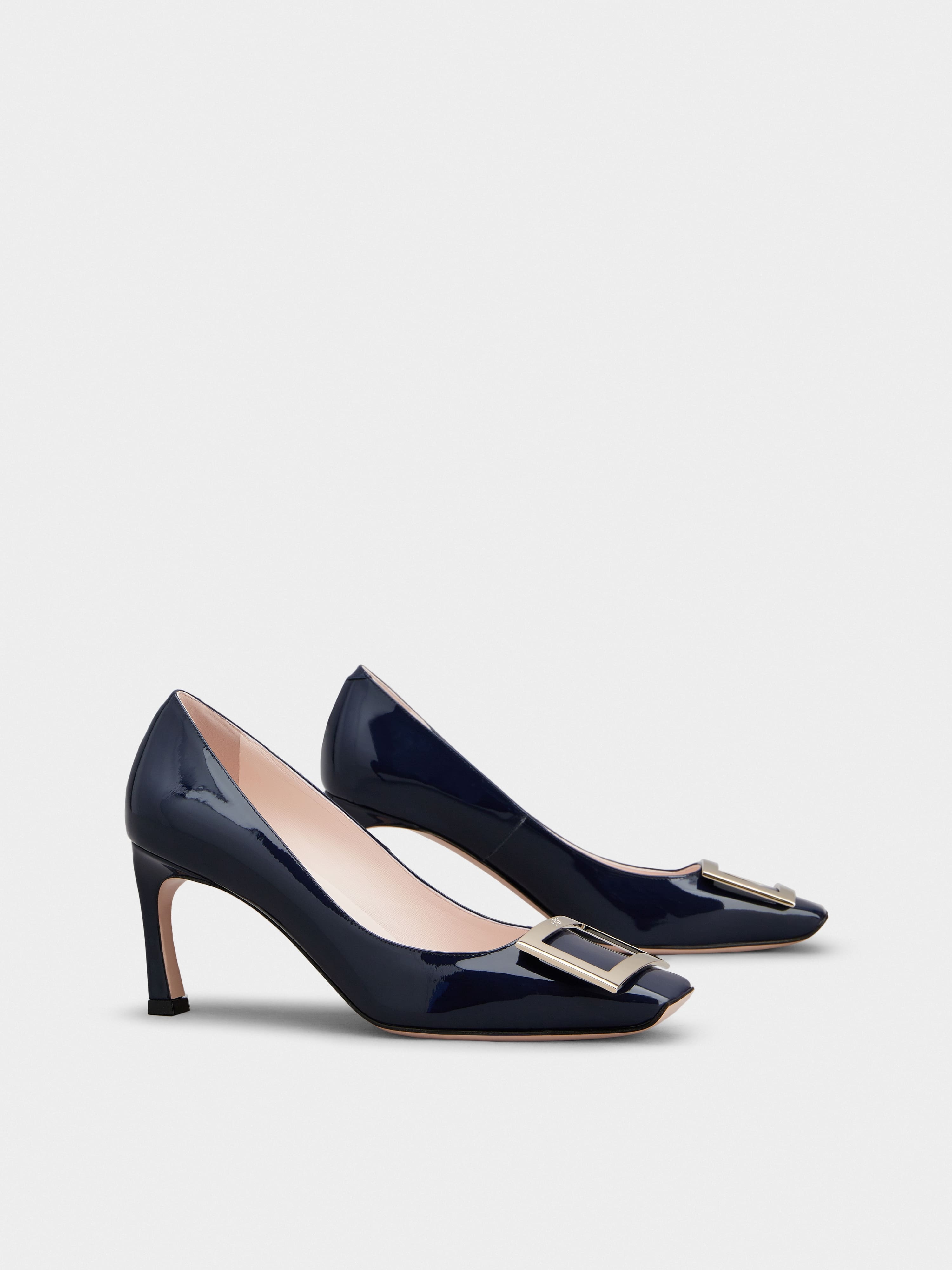 Trompette Metal Buckle Pumps in Patent Leather - 2