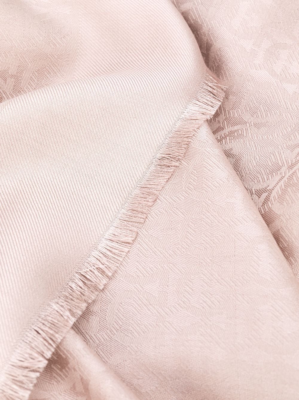 gancini-print frayed scarf - 3
