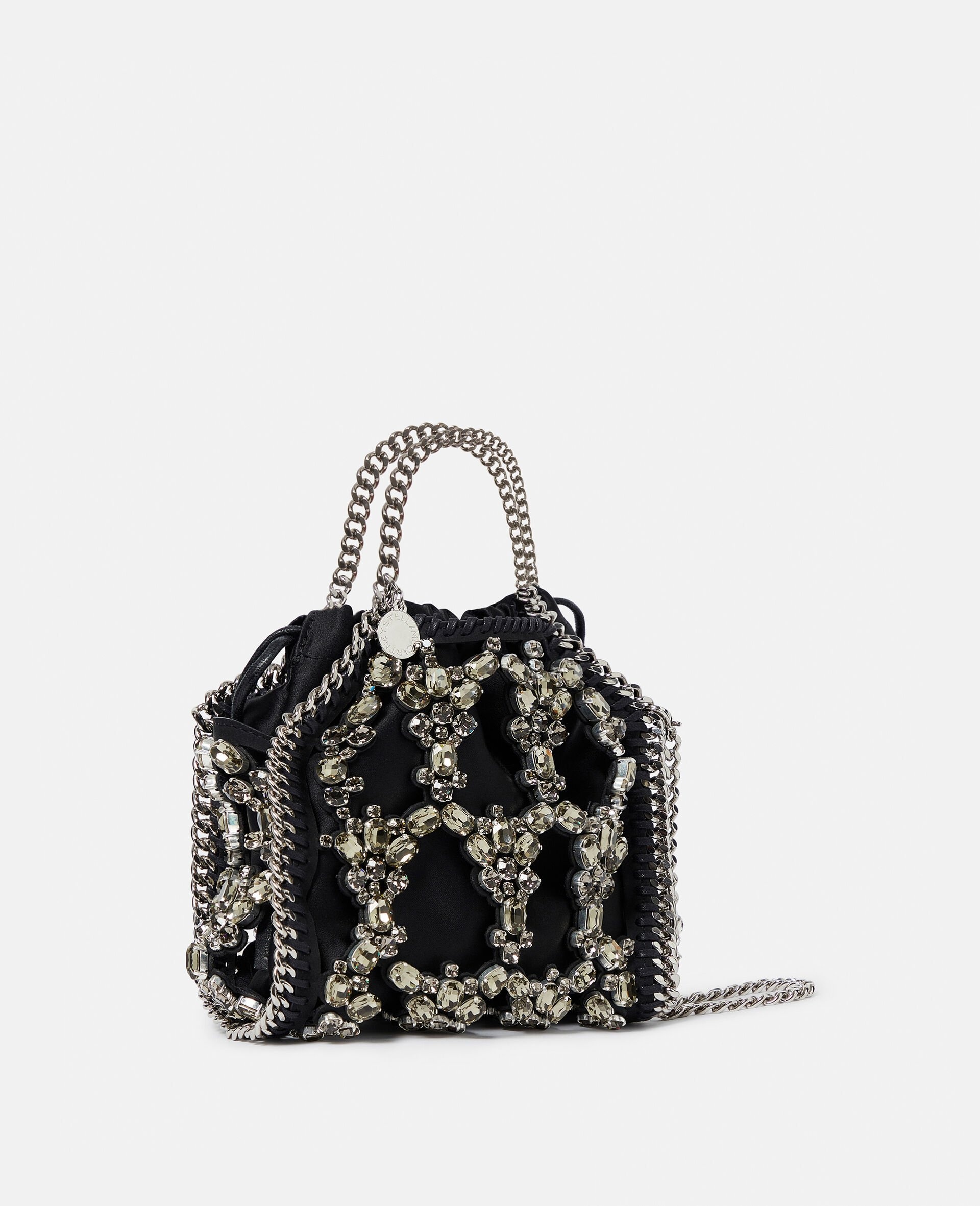 Falabella Tiny Crystal Cage Tote Bag - 3