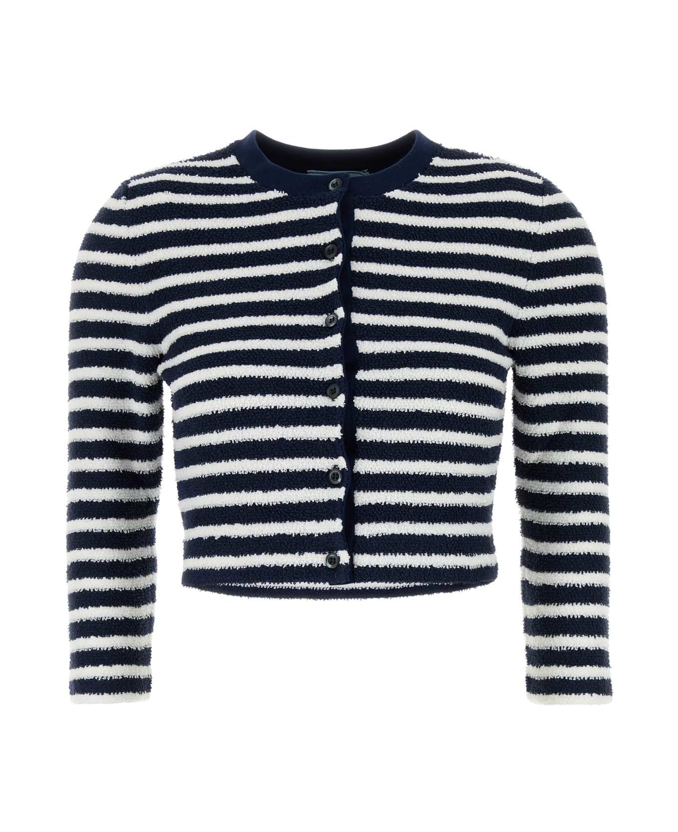 Embroidered Boucle Cardigan - 1