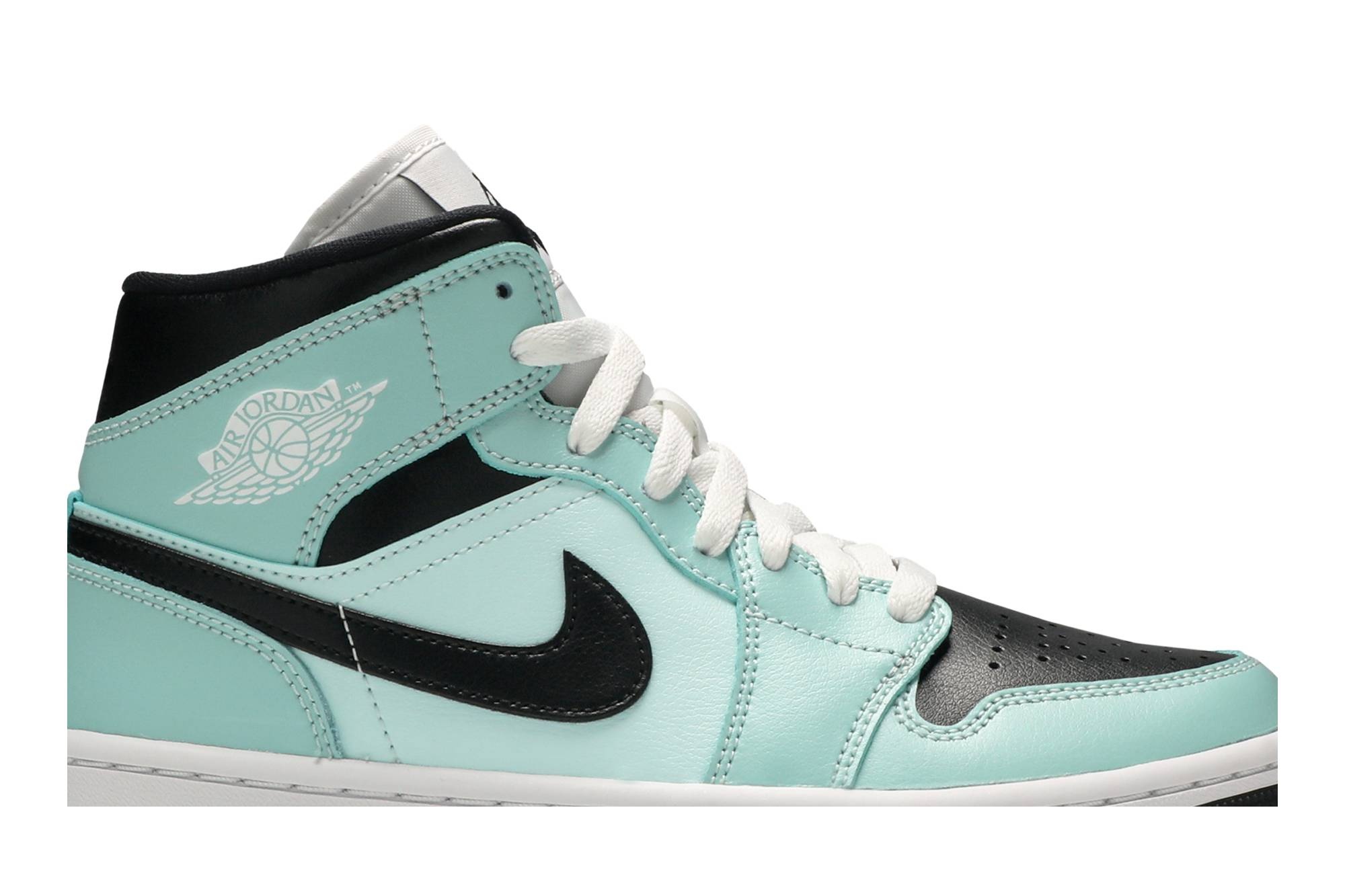 Wmns Air Jordan 1 Mid 'Aqua Black' - 2