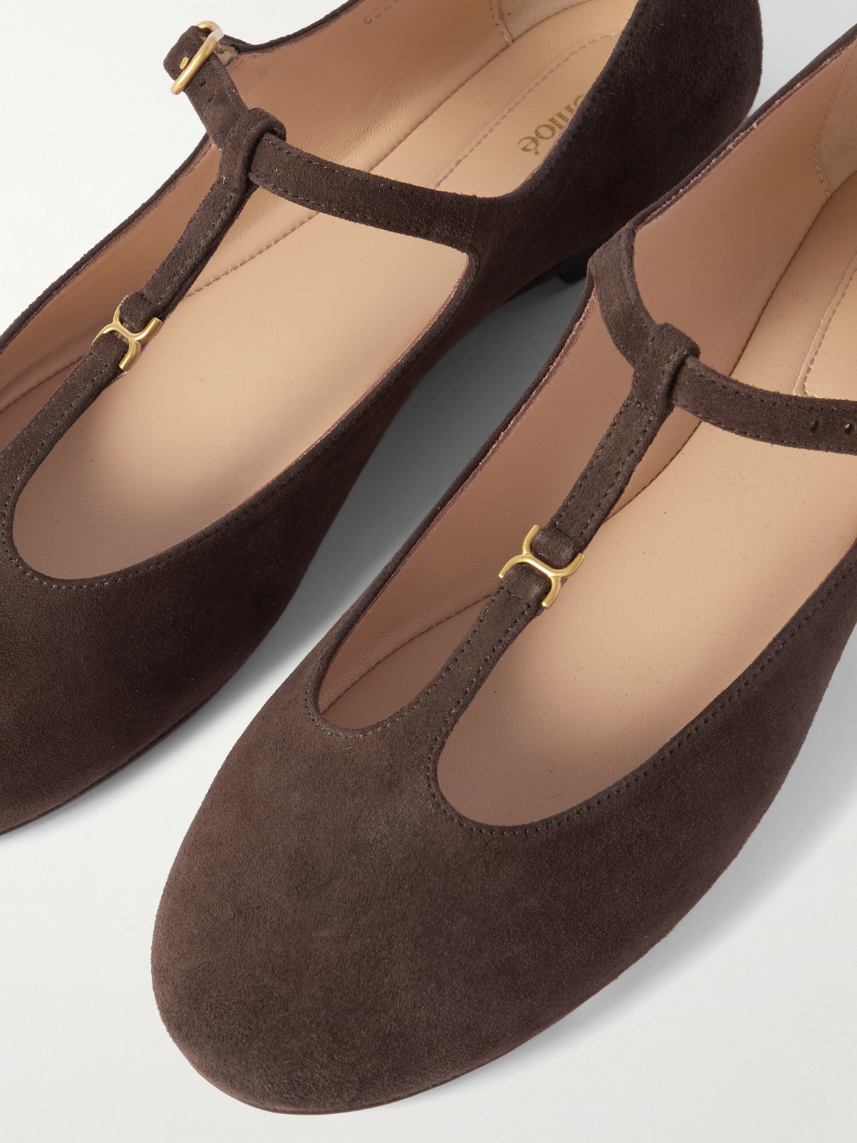 Marcie Embellished Suede Ballet Flats - 4