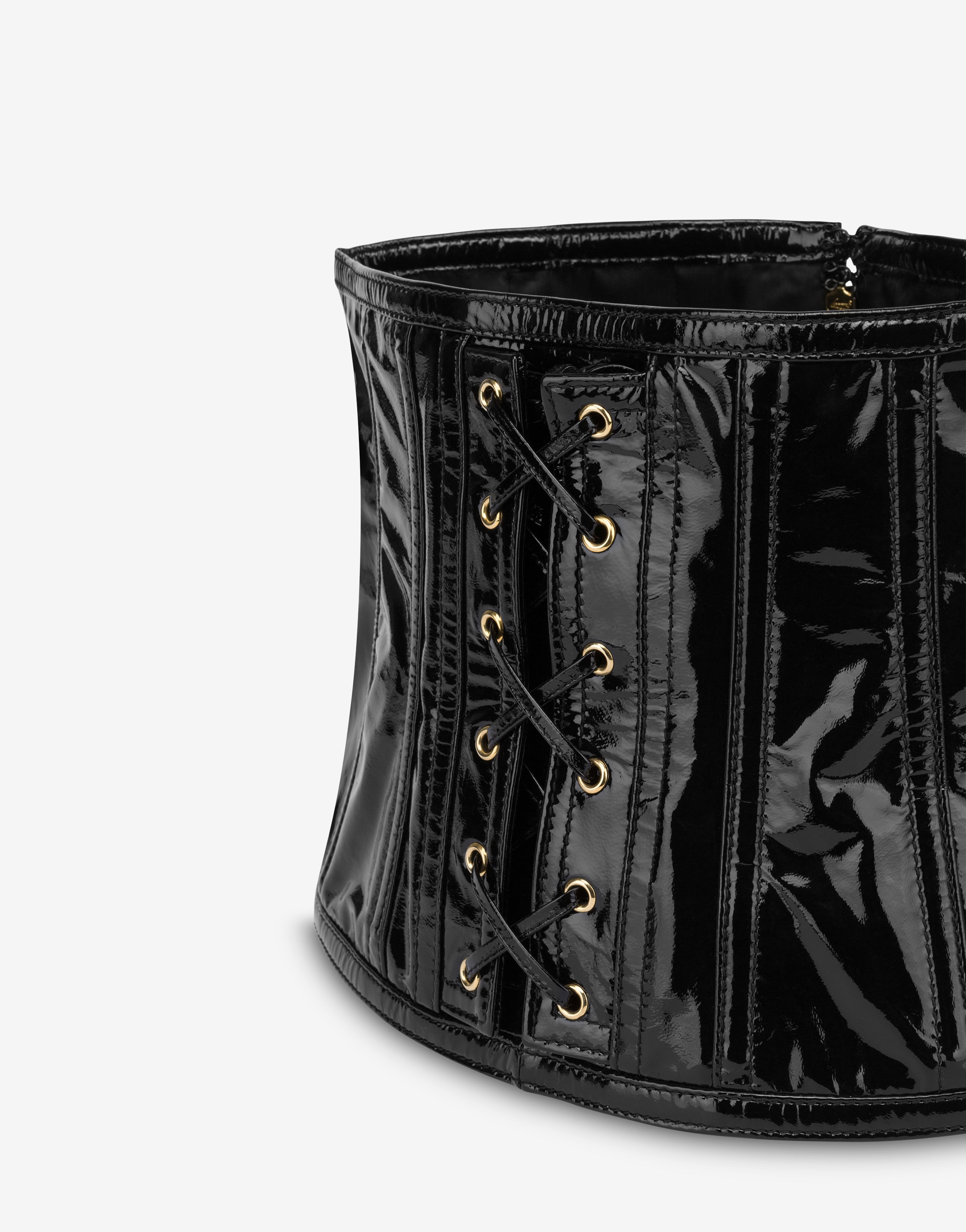 PATENT LEATHER CORSET BELT - 3