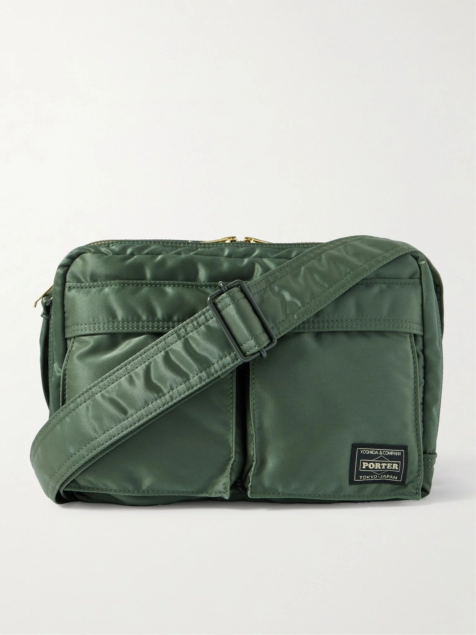 Tanker Sling Nylon-Twill Messenger Bag Green - 1