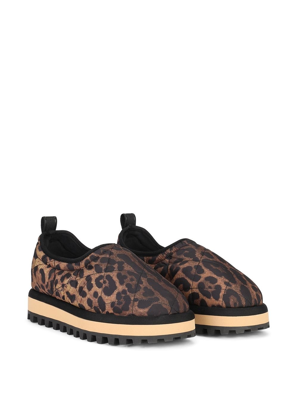 leopard-print slippers - 2